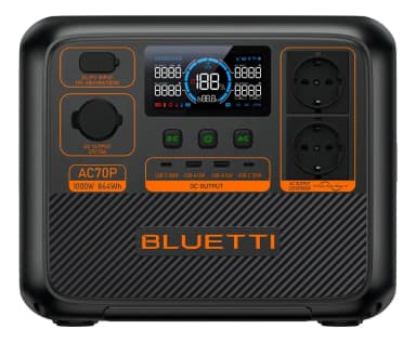 Estación de Energía Portátil Bluetti AC70P (1000 W, 864 Wh)