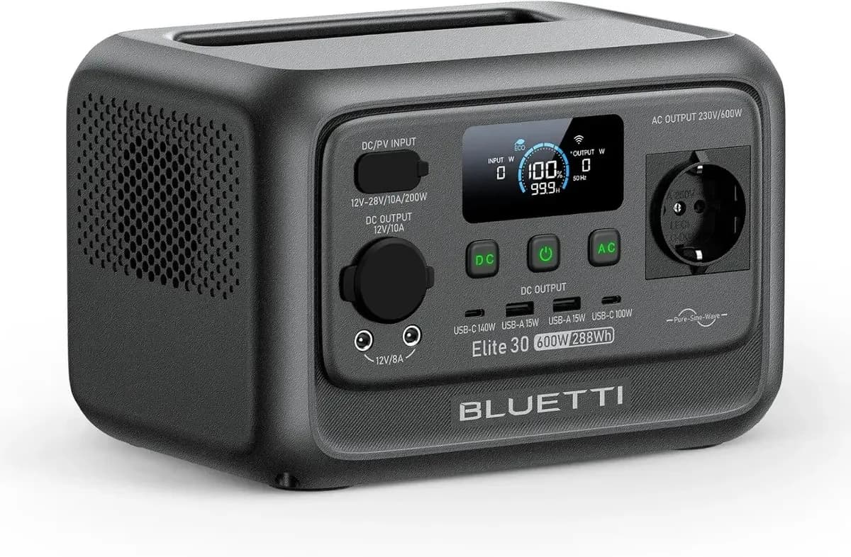 Bluetti Elite 30 V2 estación de energía portátil 288 Wh y 600 W
