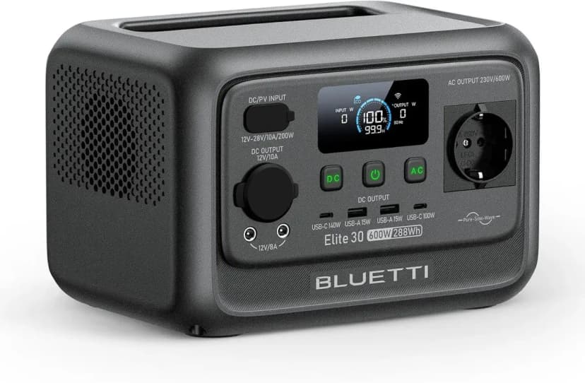 Bluetti Elite 30 V2 estación de energía portátil 288 Wh y 600 W