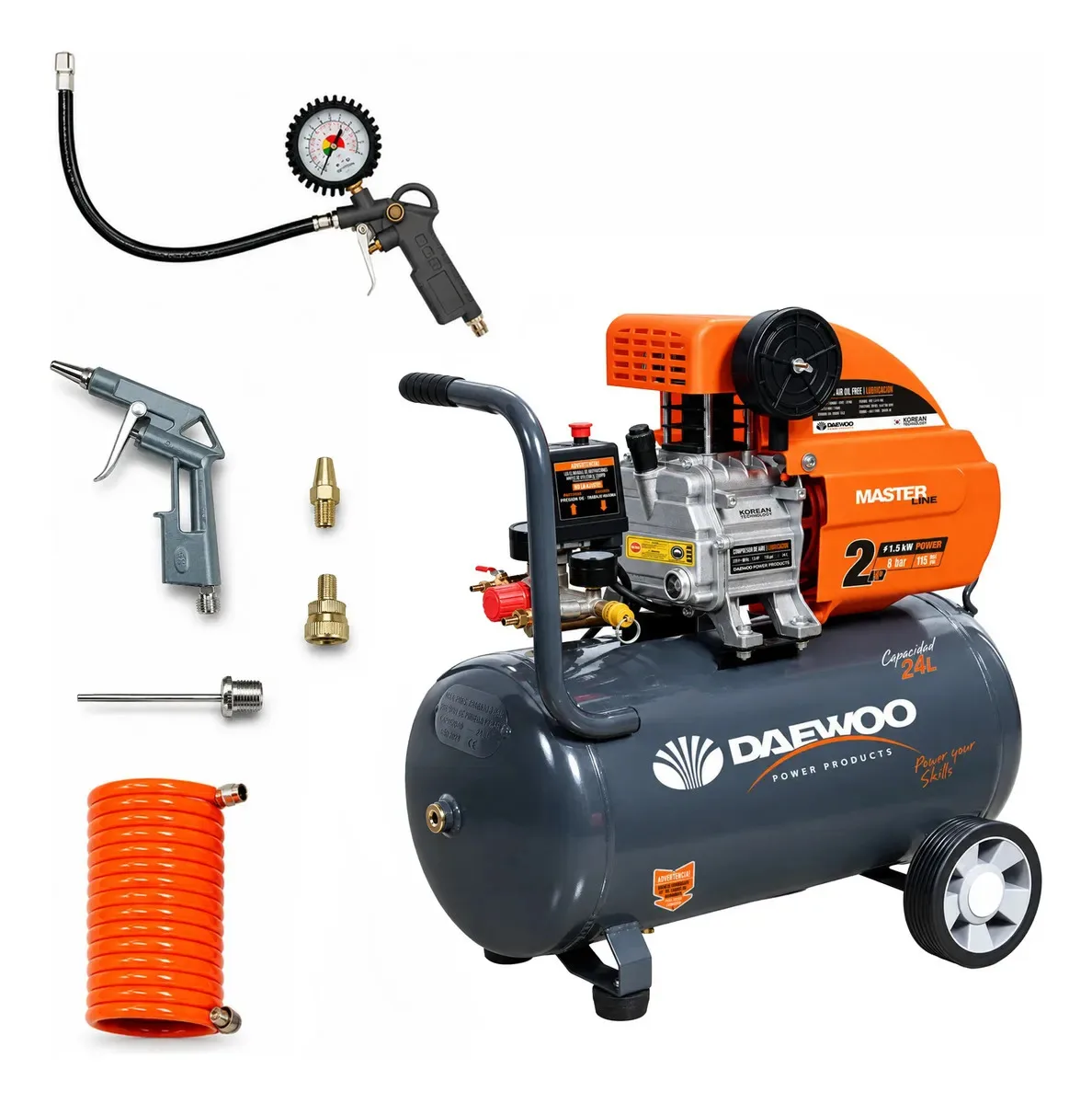Compresor de aire Daewoo DAAC24DN 24 L 2 HP