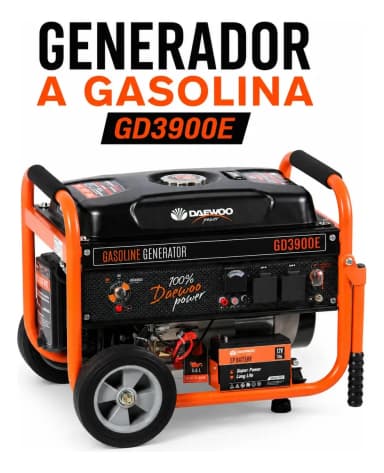 Generador Eléctrico A Gasolina 3000w 4 Tiempo Daewoo Gd3900e