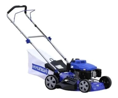 Cortacésped Hyundai 18p De Corte C/recolector 5 Hp Gasolina Color Azul