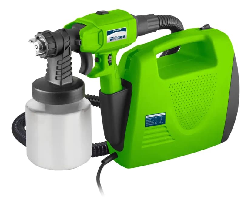 Indura pistola de pintar eléctrica 750 W con tanque de 1 L