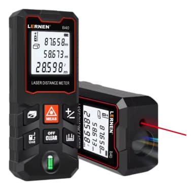 Medidor De Distancia Laser Digital 40m Con Accesorios