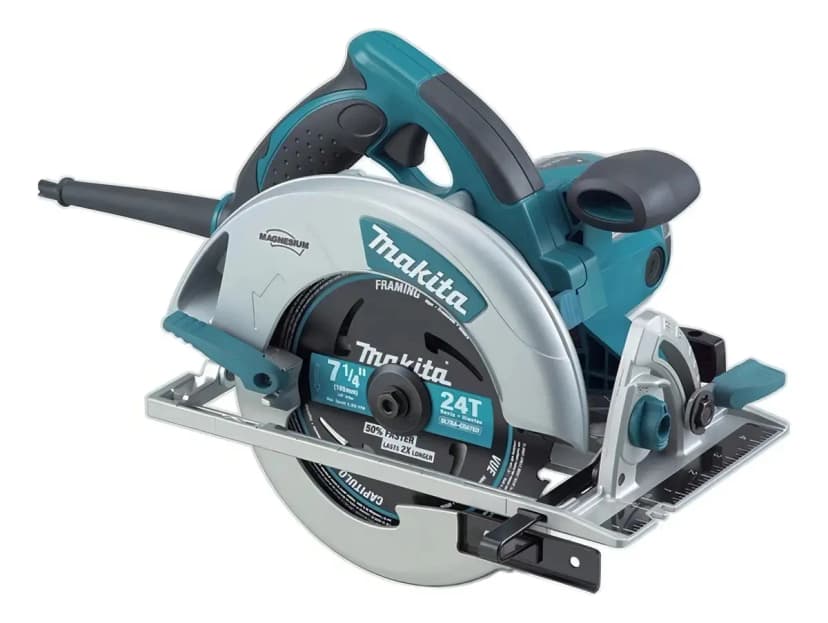 Sierra circular eléctrica Makita 5007MGK 185mm 1800W turquesa/gris oscuro