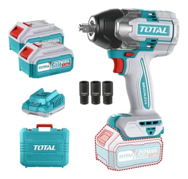 Llave Imp 850nm Industrial Brushless + 2 Bat 4a + Carg Total Color Turquesa Frecuencia 50/60hz