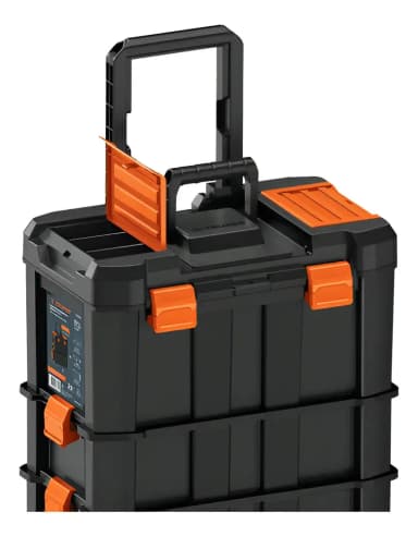 Truper CHP-1925R caja de herramientas 3 en 1 desmontable con ruedas